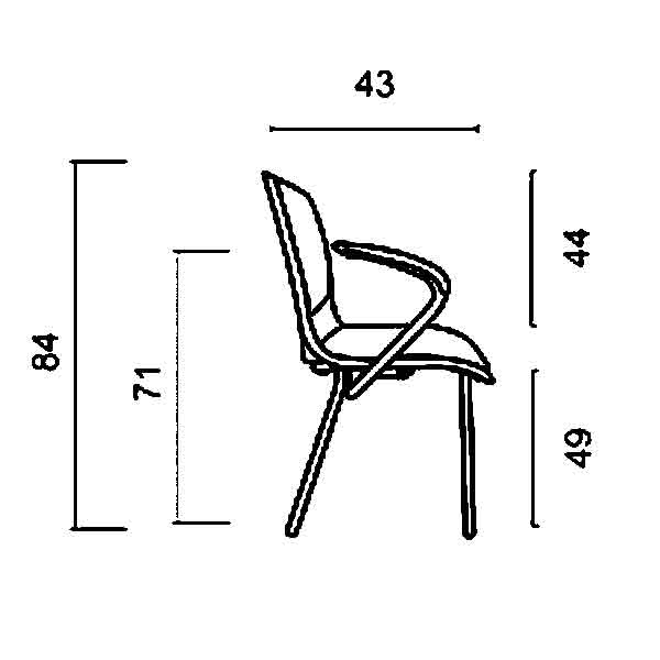 صندلی چهارپایه SV355 داتیس - Image 2