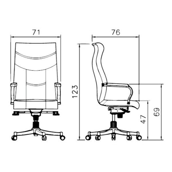 صندلی مدیریتی M906jh رایانه صنعت - Image 4