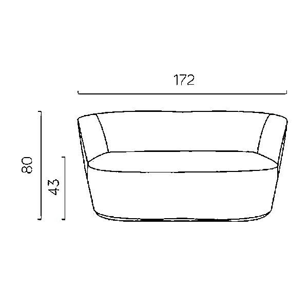 مبل دو نفره 2-SF50 داتیس - Image 2