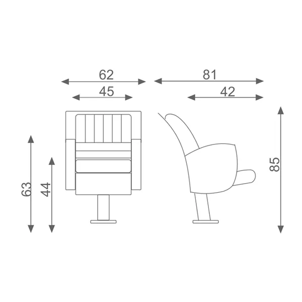 صندلی آمفی تئاتر مدل 2720 اروند - Image 4