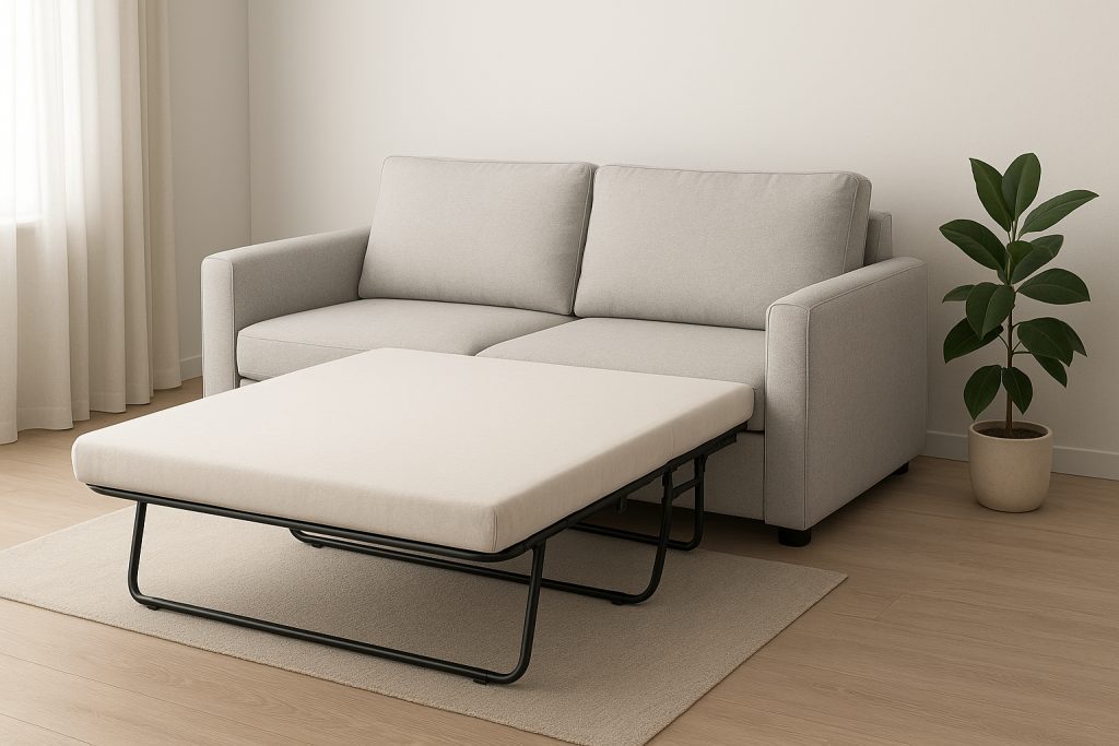 مبل تخت خوابشو سفید