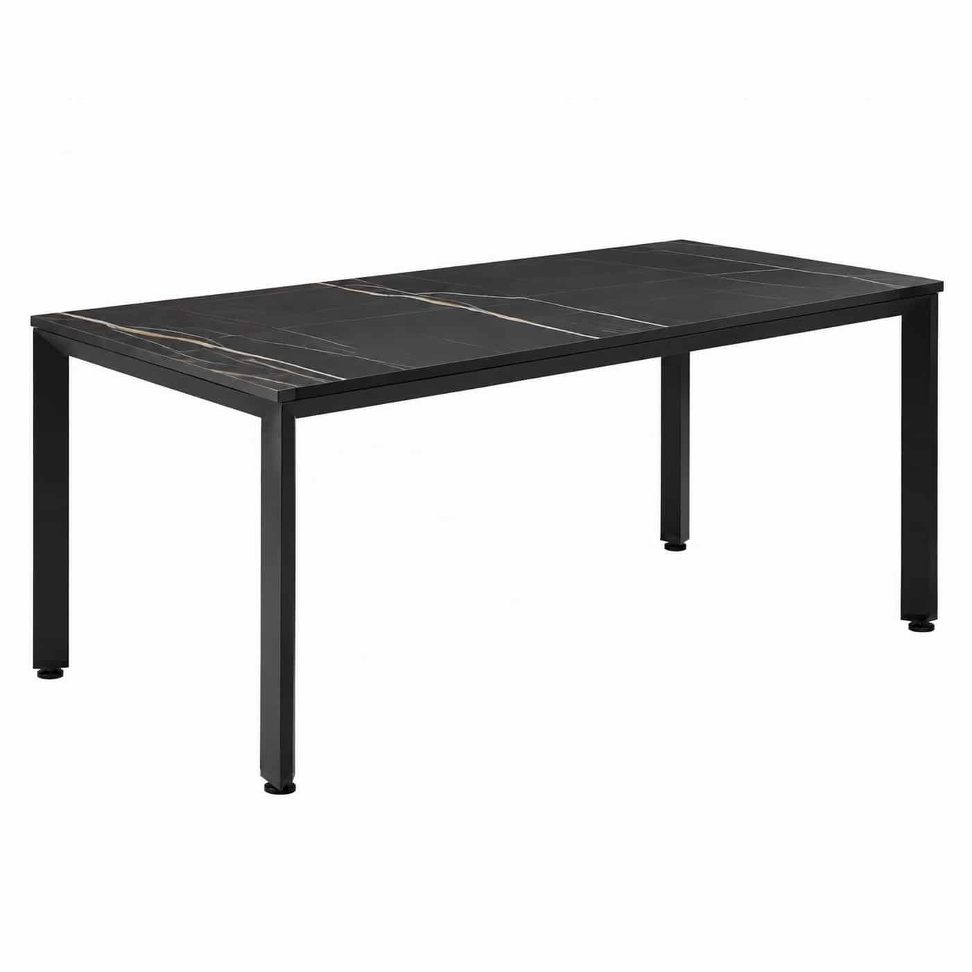 میز فلایت 80*160 با صفحه طرح سنگ نگین